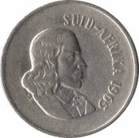 () Монета ЮАР (Южная Африка) 1965 год 10  ""   Никель  UNC